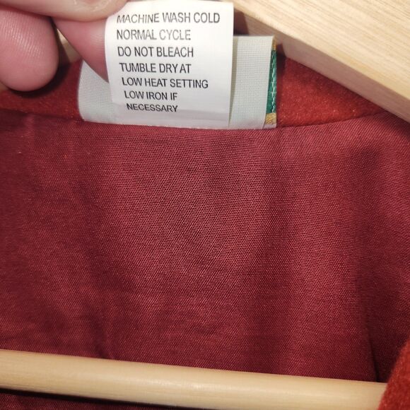 Winter Red Fleece Vest with Embroidered Snowmen Snowflakes Holiday Size XXL - Picture 6 of 10